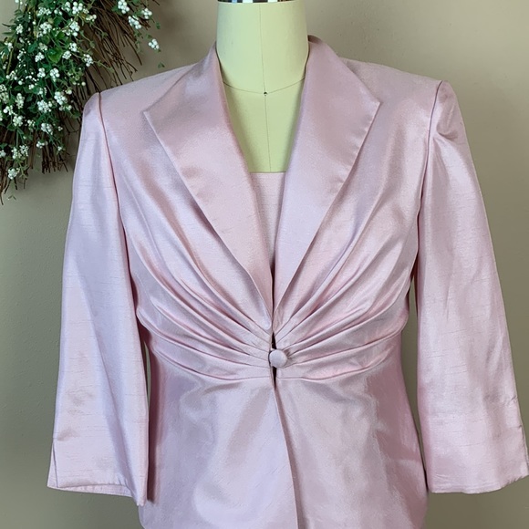 Jessica Howard Evenings Petite Soft Pink Women’s cocktail dress Size 6P - Picture 2 of 10